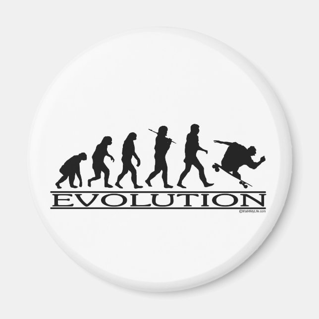 Evolution - Skateboarding - Male Magnet (Front)