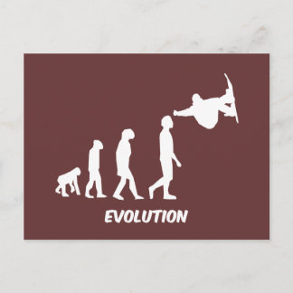 evolution skateboarding postcard
