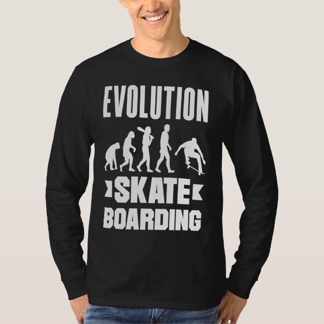 Evolution Skateboarding Skate Retro Streetwear  2 T-Shirt (Front)