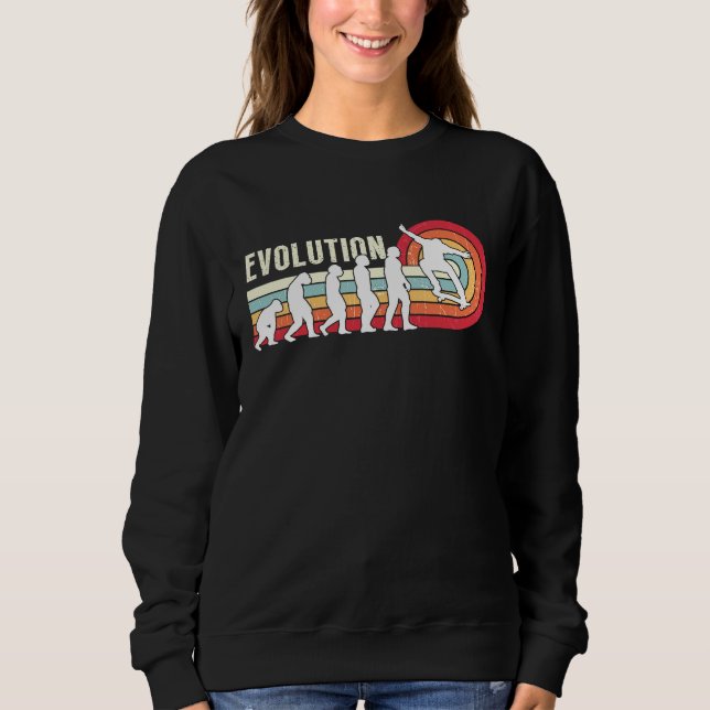 Evolution Skateboarding Skate Retro Streetwear  3 Sweatshirt (Front)