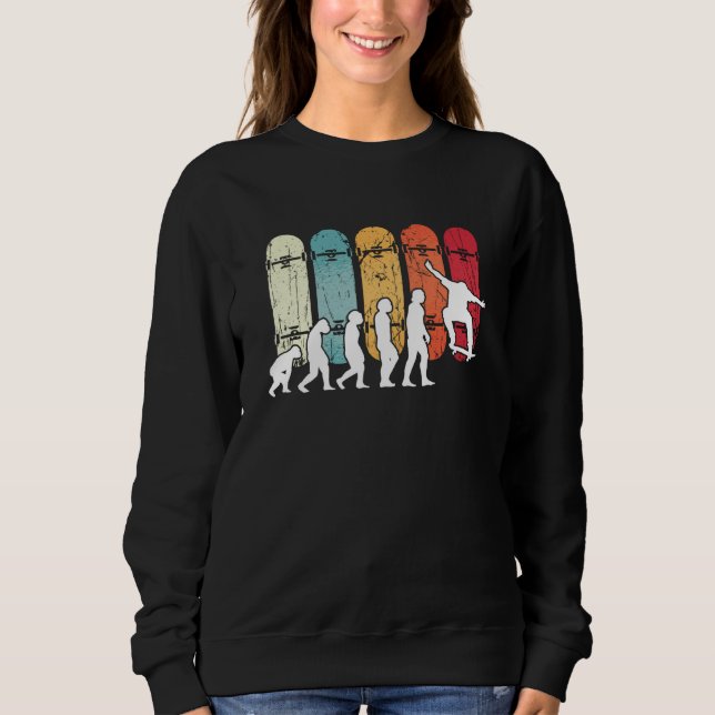 Evolution Skateboarding Skate Retro Streetwear Sweatshirt (Front)