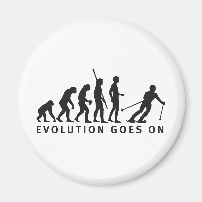 evolution ski magnet (Front)