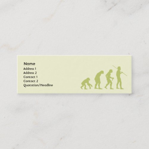 Evolution - Skinny Business Card Template