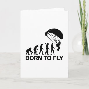 Evolution Skydiving born to fly Card