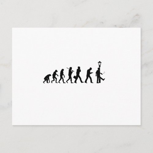 Evolution Smartphone _ Funny Motive Postcard