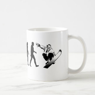 Evolution Snowboarder Coffee Mug
