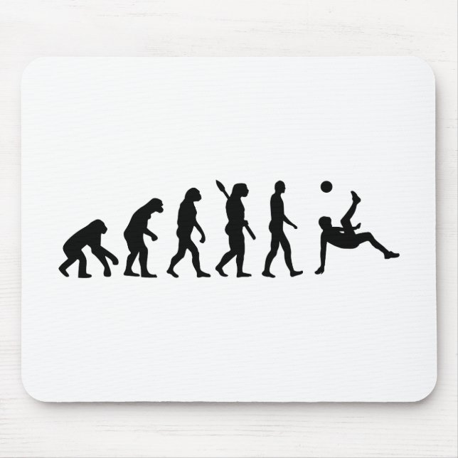 Evolution soccer bicycle kick mouse pad (Front)