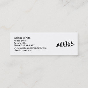 Evolution surfing mini business card
