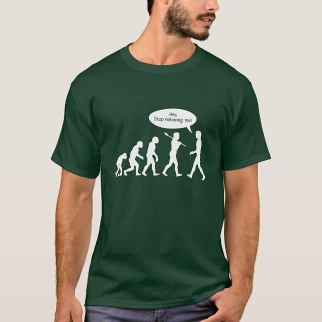 Evolution t shirt with apes (Front)