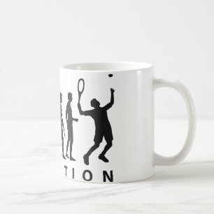 evolution tennis coffee mug