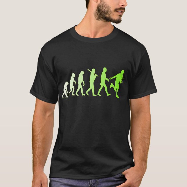 Evolution Tennis Humorous Tennis Tshirt (Front)