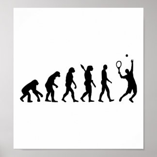 Evolution Tennis player Poster