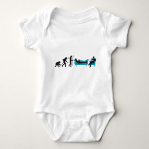 Evolution Therapist Psychologist Baby Bodysuit