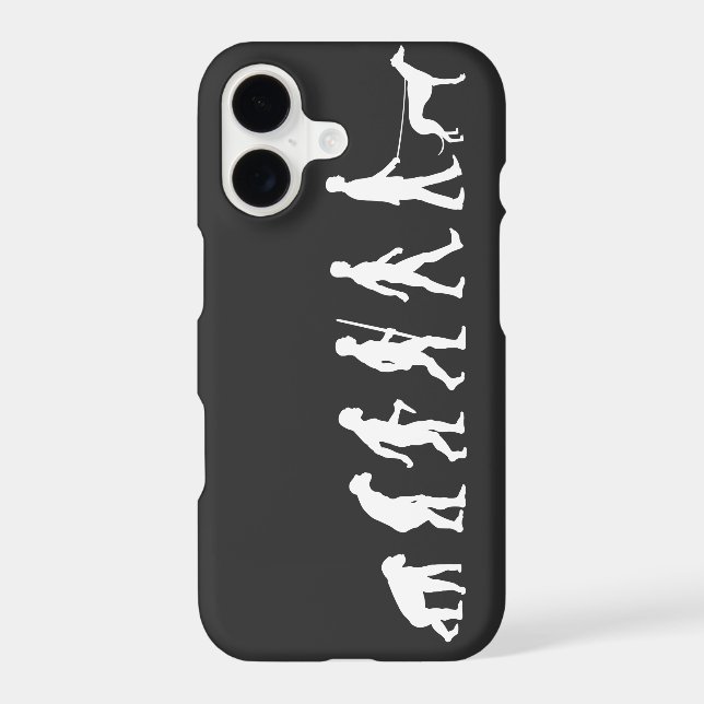 Evolution to Greyhound Owner Iphone Case (Back)
