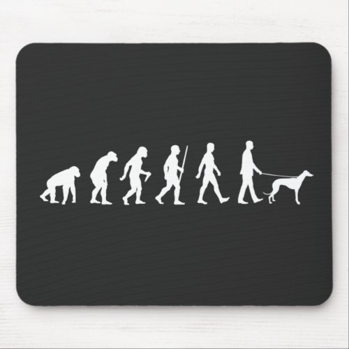 Evolution to Greyhound Owner Mouse Pad