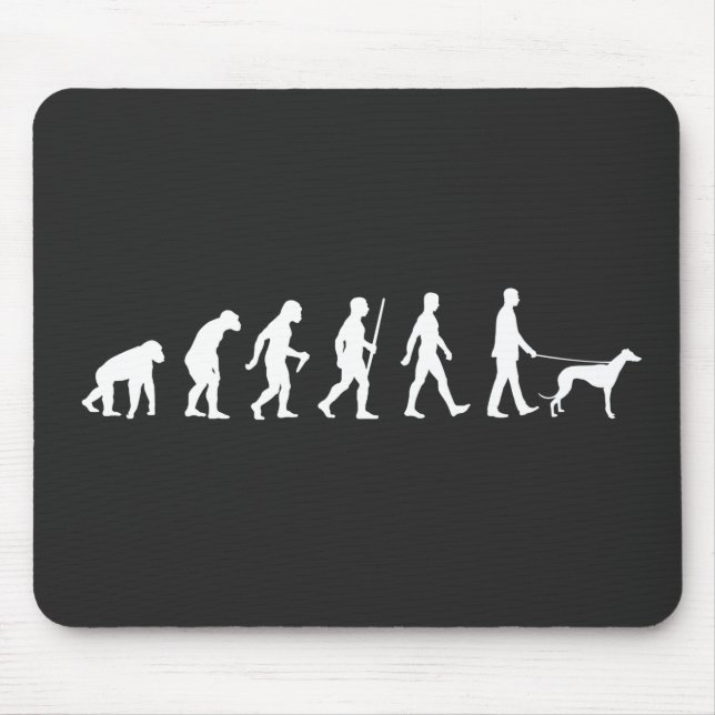 Evolution to Greyhound Owner Mouse Pad (Front)