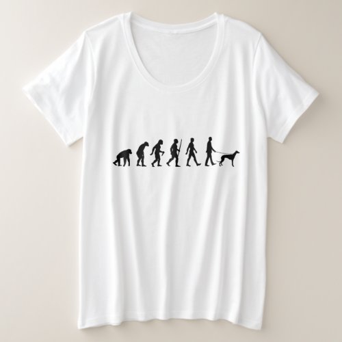 Evolution to Greyhound Owner Plus Size T_Shirt
