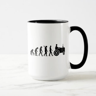 Evolution tractor farmer mug