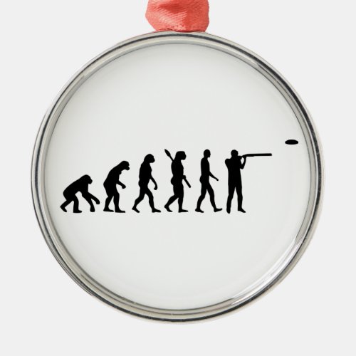 Evolution trap shooting metal ornament