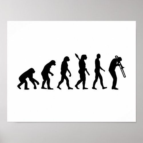 Evolution Trombone Poster