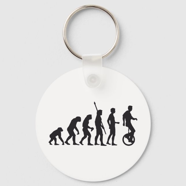 evolution unicycle keychain (Front)