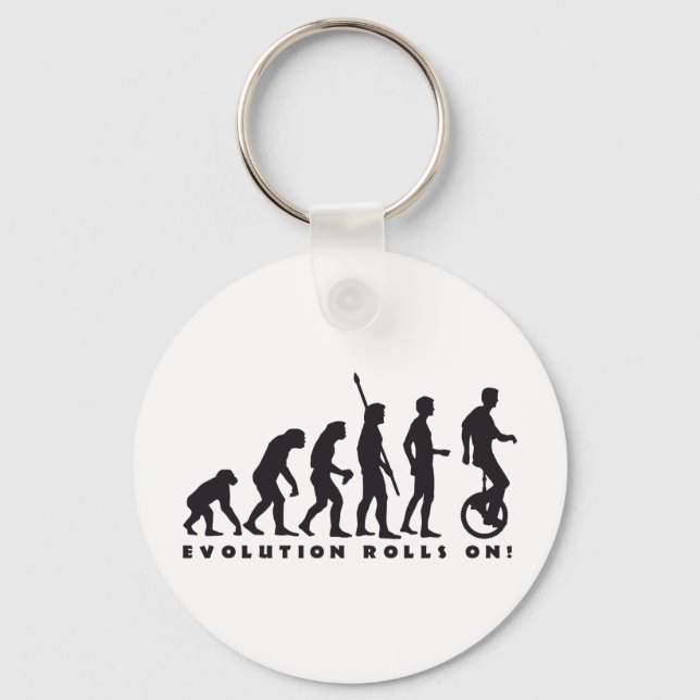 evolution unicycle keychain (Front)
