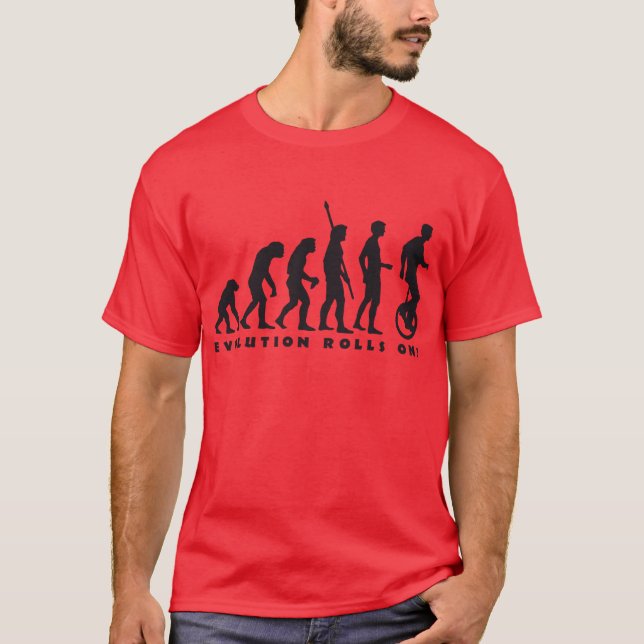 evolution unicycle T-Shirt (Front)