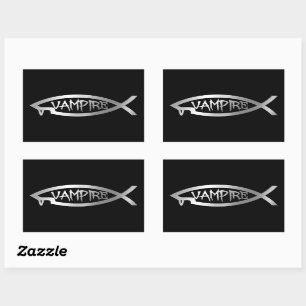 Evolution - Vampire Rectangular Sticker