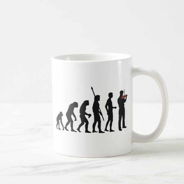 evolution violin coffee mug (Right)