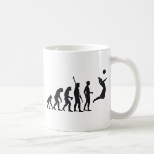 evolution volleyball coffee mug
