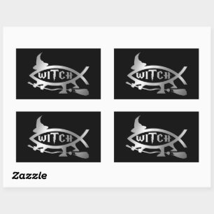 Evolution - Witch Rectangular Sticker