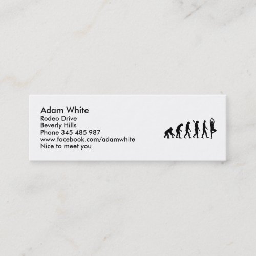 Evolution Yoga Business Card Template