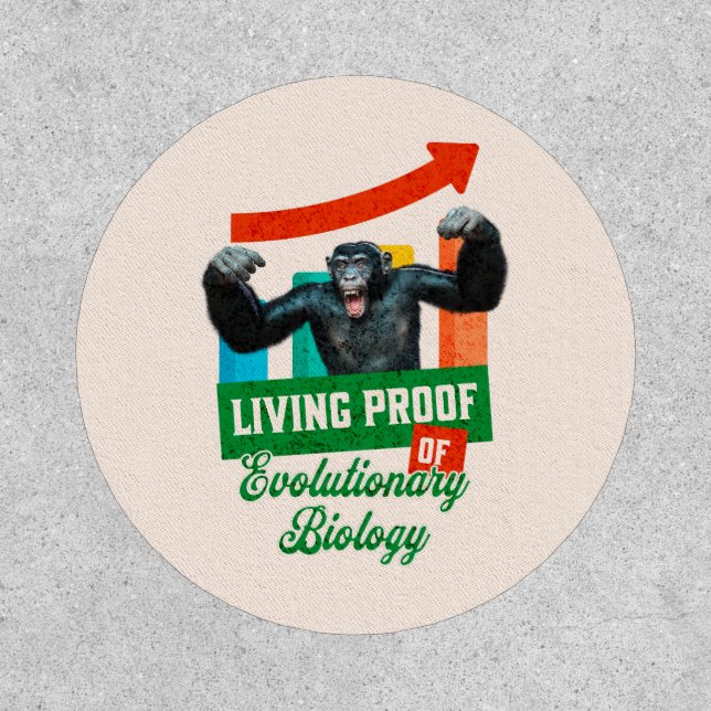 Evolutionary Biology Primate Humor Patch (Front)