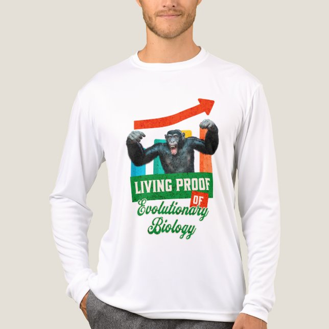 Evolutionary Biology Primate Humor Tri-Blend Shirt (Front)