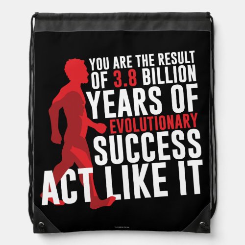 Evolutionary Success Drawstring Bag