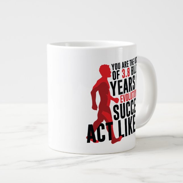 Evolutionary Success Giant Coffee Mug (Front Right)