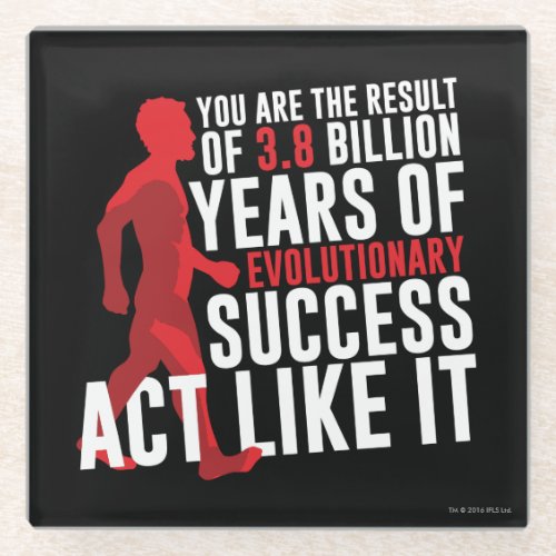 Evolutionary Success Glass Coaster