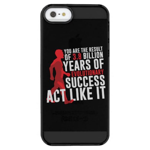 Evolutionary Success Clear iPhone SE55s Case