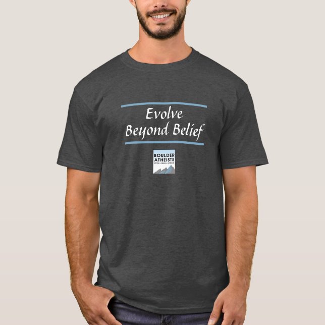 Evolve Beyond Belief Logo Men's T-Shirt (Front)
