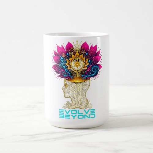 Evolve Beyond Cybernetic Mind Graphic Men's T-Shir Coffee Mug