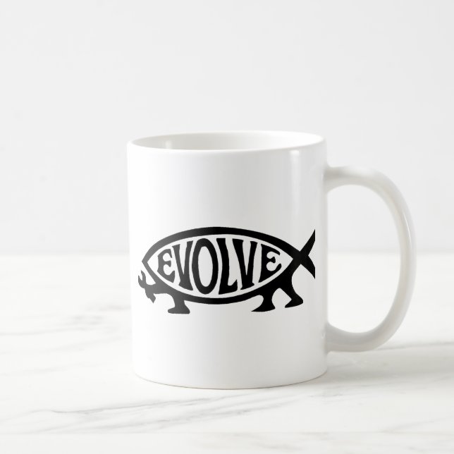 Evolve Fish Coffee Mug (Right)