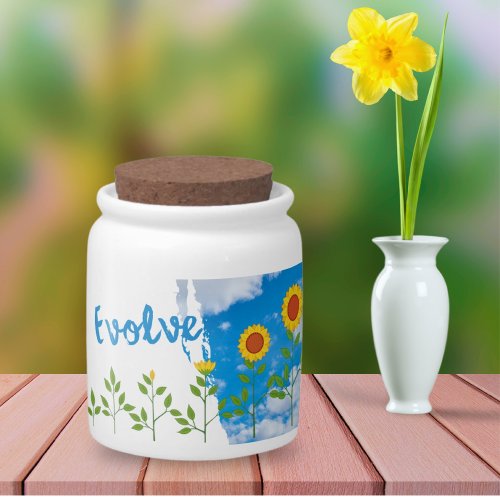 Evolve Sunflower Candy Jar