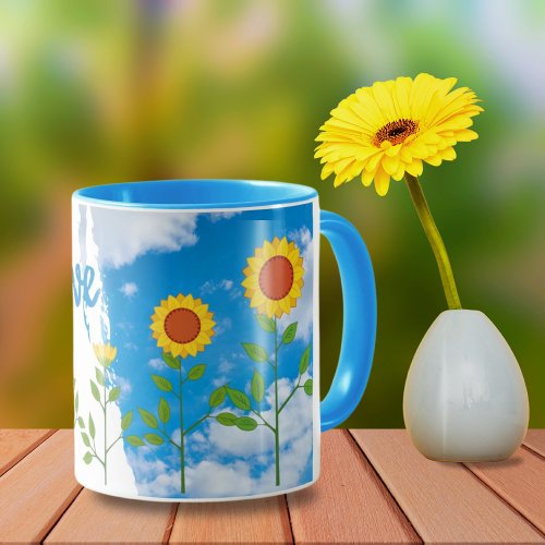Evolve Sunflower Mug