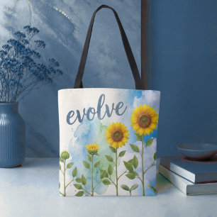 Evolve Sunflower  Tote Bag