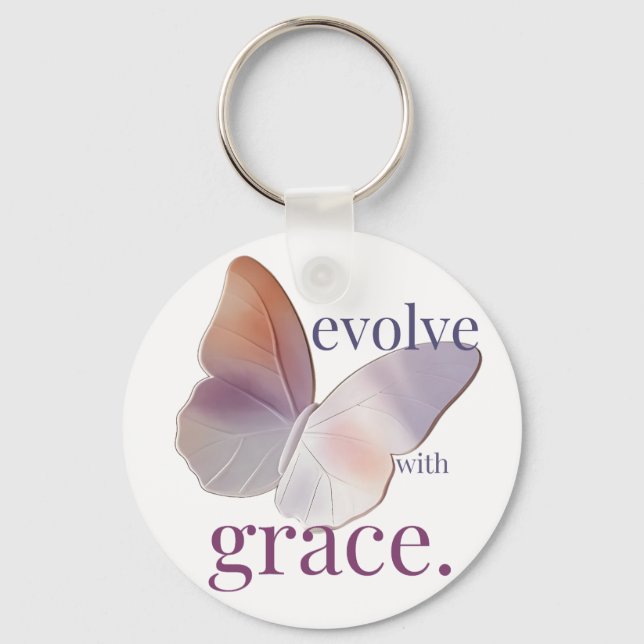 Evolve with Grace Themed Keychain (Front)