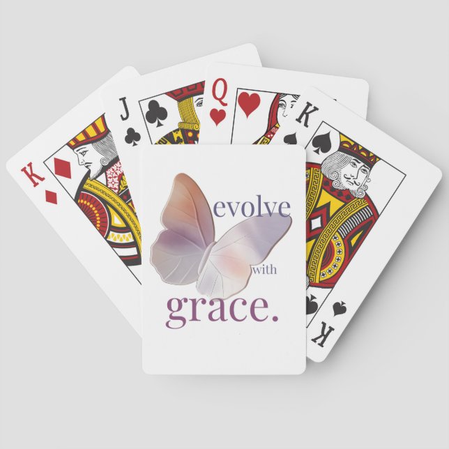 Evolve with Grace Themed  Poker Cards (Back)