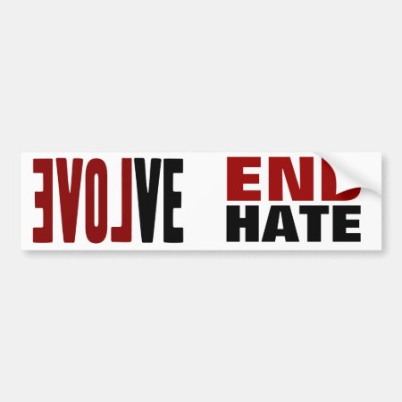 Evolve With Love Bumper Sticker