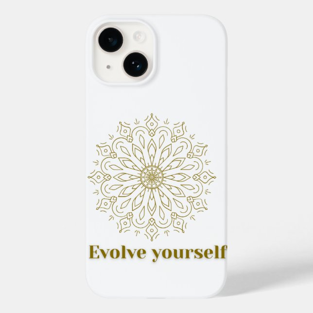 Evolve Yourself" Mandala Art Phone Case (Back)