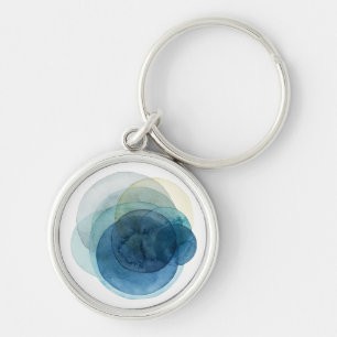Evolving Planets - Watercolor Circles Keychain