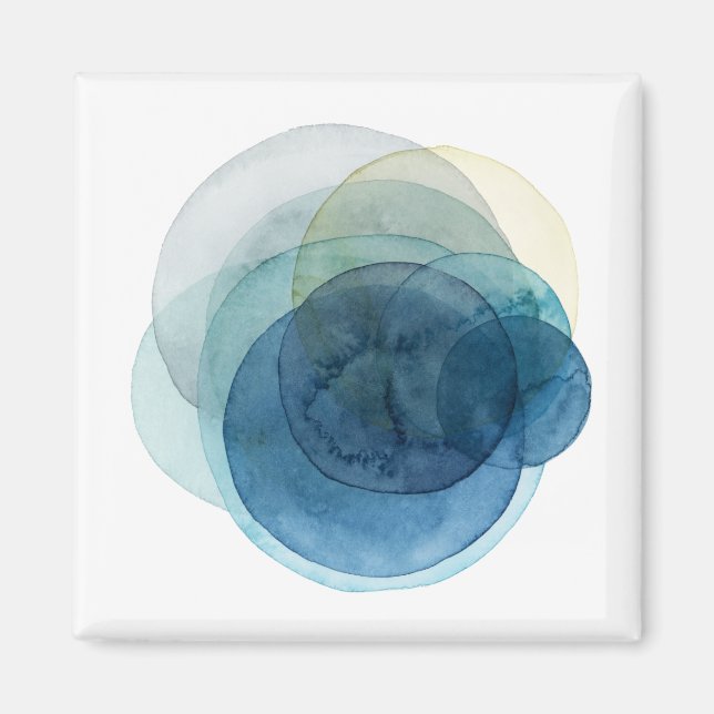 Evolving Planets - Watercolor Circles Magnet (Front)